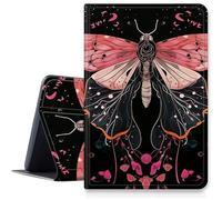 Custodia rosa falena per iPad 9a/8a/7a generazione 10,2" 2021/2020/2019, custodia pieghevole in pelle PU antiurto con funzione di accensione/spegnimento automatico per iPad 10,2 pollici