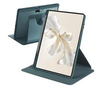 Custodia Rotante Compatibile con Honor Pad 9 12,1 pollici 2023 con Portapenne, Custodia Sottile Traslucida Rotante per Honor Pad 9, Verde Scuro