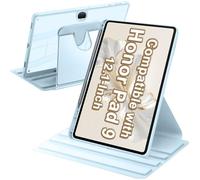 Custodia Rotante Compatibile con Honor Pad 9 12,1 pollici 2023 con Portapenne, Custodia Sottile Traslucida Rotante per Honor Pad 9, Blu Cielo