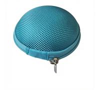 Custodia rotonda portatile per oli essenziali con sette slot custodia protettiva da viaggio rigida, Blu, Moda