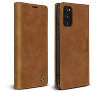 Custodia Samsung S20 FE Folio Vintage Portafoglio e Supporto Video marrone