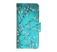 Custodia Samsung Galaxy A12 Copertina Multiscomparto Supporto Fiori Ciliegio