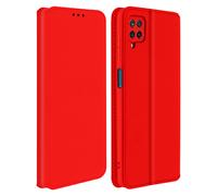 Cover Samsung Galaxy A12 Custodia Folio Portafoglio Funzione Supporto Rosso