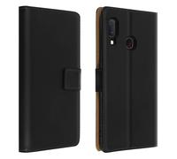 Custodia a libro in pelle nera Avizar per Samsung Galaxy A20e