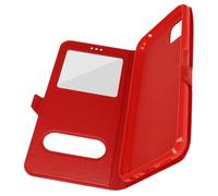 Custodia Samsung Galaxy A22 5G con Doppia Finestra Supporto Rossa