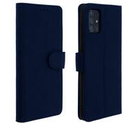 Custodia Samsung Galaxy A71 portadocumenti Funzione Supporto Blu