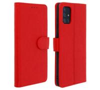 Custodia Samsung Galaxy A71 portadocumenti Funzione Supporto Rosso