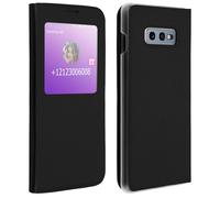 Custodia Samsung Galaxy S10e Sportellino Finestra Sottile Nero