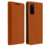 Custodia Samsung Galaxy S20Pelle Portafoglio Funzione Stand - Camel