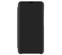 Custodia Samsung Galaxy S21 FE Design a Specchio Traslucido Stand Video Nera