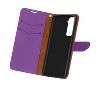 AVIZAR Litchi CUSTODIA per Samsung Galaxy S21, Viola