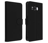 Custodia Samsung Galaxy S8 Cover Integrale Porta Funzione Supporto Nero