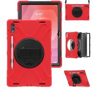 Custodia Samsung Galaxy Tab S11 Ultra 14.6" X930 X936B 2025, Resistente Antiurto PC Duro 360 Gradi Cavalletto Rotante e Tracolla, Silicone Protezione Cover per Famiglia/Bambino/Ufficio/Auto