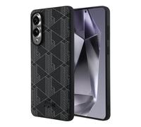 Custodia Samsung GP-LCHMS25PBSK Cover Stampata Nera per Galaxy S25 Edge 6,7"