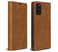 Custodia Samsung S20 FE Folio Vintage Portafoglio e Supporto Video marrone