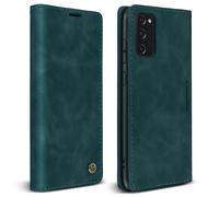 Custodia Samsung S20 FE Folio Vintage Portafoglio e Supporto Video Petrolio