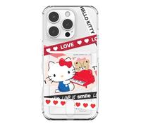 Custodia Sanrio Love Line Clear Card per iPhone 17 16 15 Pro Max Plus Air Kor...