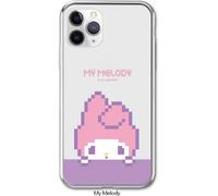Custodia Sanrio Pixel Peeking Clear Jelly per Galaxy S22 S21 S20 S10 Ultra Pl...