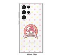 Custodia Sanrio Want You Clear Jelly per Galaxy S22 S21 S20 S10 Ultra Plus Korea