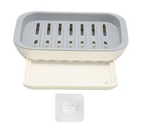 Custodia sapone per il bagno durevole piatto di sapone del supporto per drenaggio per home office, materiale addominali