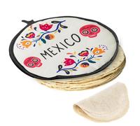 Custodia Scalda Tortilla 12 Pollici - Materiale Resistente Termoisolante Durevole - Mantenimento Calore Facile Utilizzo Sicuro | Riscaldatore Per Tortillas Mais E Farina Taco Party Cucina Messicana