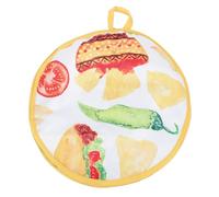 Custodia scalda tortilla isolata per microonde, morbida e durevole, mantiene calde le tortillas per tacos, panini per pizza, naan, poliestere, cotone PP, 11,8 pollici