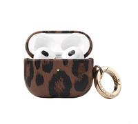 Custodia Selencia Sabi modello pantera Apple Airpods 3 - marrone moka