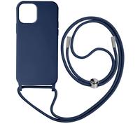 Custodia semi-rigida soft-touch con cordino da collo per iPhone 12 Pro Max