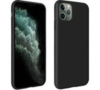 Custodia in silicone semirigida Avizar nero opaco per Apple iPhone 11 Pro Max