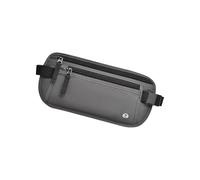 Custodia sicura a scomparsa con tecnologia di schermatura, design dimagrante, portafoglio da viaggio per il trasporto quotidiano e viaggi avventurosi, cintura antifurto da viaggio, Grigio scuro