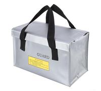 Custodia sicura per riporre e ricaricare batterie ai polimeri di litio con materiale resistente al fuoco, progettata per proteggere le batterie del telecomando dai danni (115 x 100 x 75 mm)