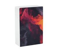 Custodia Sigaretta Portatile Impermeabile Scatola di Plastica di Dimensioni Regolari Tasca Sigaretta Box Holder Liquido Acquerello Flip Custodia Aperta per Uomini Donne