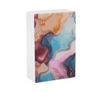 Custodia Sigaretta Portatile Impermeabile Scatola di Plastica Dimensione Normale Tasca Scatola Sigaretta Porta Marmo Colorato Custodia Aperta per Uomini Donne