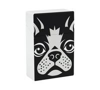 Custodia Sigaretta Portatile Impermeabile Scatola Sigaretta Plastica Dimensione Normale Tasca Scatola Sigaretta Holder Bulldog Francese Flip Custodia Aperta per Uomini Donne