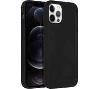 ACCEZZ silicone liquido Cover per Apple iPhone 12/ iPhone 12 Pro, Nero