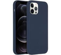 ACCEZZ silicone liquido Cover per Apple iPhone 12/ iPhone 12 Pro, Blu scuro