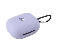 Custodia Silicone per Beats Studio Buds Plus Antiurto con Moschettone - Cover Protettiva TPU+PC per Auricolari - per accesso Ricarica Rimozione - Nero(Purple)