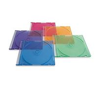 Custodia slim CD/DVD, colori assortiti, 10 per confezione, da Dragon Trading®