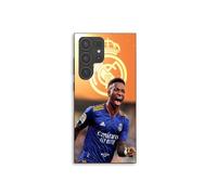 Custodia smartphone - MANIACASE - Galaxy S23 Ultra - Silicone TPU - Vini JR Real Madrid blu/giallo - Nero