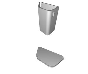 Custodia Snap-Fit per TTGO ESP32 Batteria 18650 Stazione Meteo Case