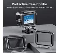 Custodia sommersa impermeabile per action camera, profonditÃ fino a 45 metri, diametro 78,6 mm