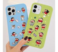 Custodia sottile adesiva Crayon Shin-Chan per iPhone 15 14 13 12 11 Pro Max m...