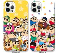 Custodia sottile Crayon Shin-chan Crowd per iPhone 15 14 13 12 11 Pro Max...