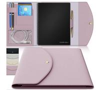 Custodia sottile e leggera per Rocketbook, diario, agenda, quaderno, formato A5, adatta per notebook da 15,2 x 20,3 cm, morbida e flessibile, in pelle vegana, per accessori Core Panda Fusion