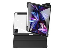 Custodia sottile ibrida per iPad Air da 10,9 pollici, cover posteriore trasparente con paraurti in TPU flessibile, antiurto, accensione/spegnimento