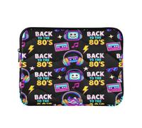 Custodia sottile per computer 33 cm+ I'm Back to 80's Black | 33 cm+ Borsa per laptop con cerniera per il viaggio di lavoro estuche para M