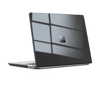 Custodia sottile per laptop Microsoft Surface da 13,5 pollici 3/4/5 2022 2021 2019 Rilascio con tastiera in metallo (modello: 1951/1868), cover rigida per PC con scatto protettivo antiurto, nero