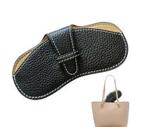 Custodia sottile per occhiali da sole, in morbida pelle PU, portatile, sottile, per occhiali da sole, per uomo e donna, per la conservazione di denaro, gioielli, cosmetici, Nero , Siehe Beschreibung