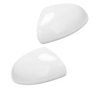custodia specchietto laterale auto Coppia porta laterale auto ala specchietto retrovisore tappo di copertura guscio lucido per Tiguan per Sharan per Skoda per Yeti per Seat Alhambra (Glossy White)