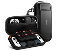 Spigen Rugged Armor Pro Custodia Rigida da Viaggio Compatibile con Nintendo Switch OLED - Nero